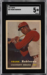 1957 Topps #35 Frank Robinson Rookie SGC EX 5