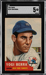 1953 Topps #104 Yogi Berra SGC EX 5