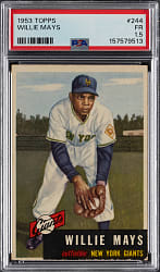1953 Topps #244 Willie Mays High Number Shortprint PSA FAIR 1.5