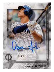 2019 Topps Tribute Aaron Judge Certified Autograph Parallel #/40
