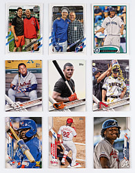 2012-2021 Topps Super Shortprint (SSP)/Ultra Shortprint (SSP) High-End Collection (9) Different with Acuna Jr., Cabrera & Guerrero Jr.