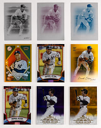 2009-2022 Topps Tribute Derek Jeter Near Rainbow Set Collection (23) Different with (4) #1/1