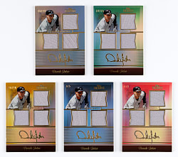 2011 Topps Tribute Derek Jeter Triple Relic Rainbow Set (5)