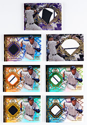 2015 Topps Tribute Derek Jeter Relics Collection (7) Different with Multi-Color Patch