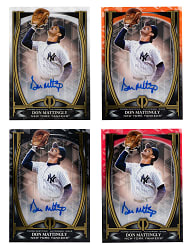 2019 Topps Tribute Don Mattingly Iconic Perspectives Certified Autograph Rainbow Set (4)