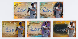 2015 Topps Tribute Paul O'Neill Rightful Recognition Certified Autograph Near Rainbow Set (5) with #1/1 Onyx