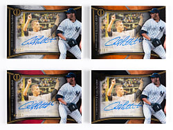 2020 Topps Tribute Andy Pettitte Franchise Best Certified Autograph Rainbow Set (4)