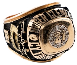 1990s Roger Clemens Limited Edition 14K Gold Commemorative Ring