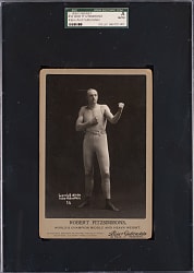 1899 Klein & Guttenstein Robert Fitzsimmons Cabinet Card #16 SGC Authentic