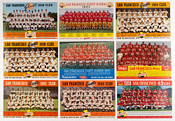 1954-1961 Falstaff & Burgermeister Beer San Francisco Giants & 49ers Team Photo Collection (17)