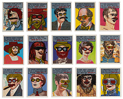 1967 Topps Who Am I? Unscratched Near Complete Set (40/44) - Clean!