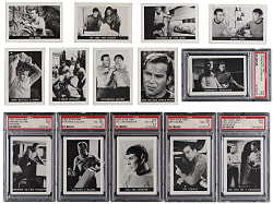 1967 Leaf Star Trek Complete Set (72) with (6) PSA Graded - Tough Set!