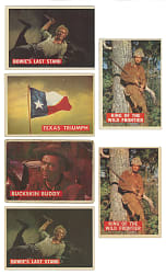 1956 Topps Davy Crockett Complete Sets (3) with (2) Orange, (1) Green & (4) PSA NM-MT 8 Low Population Examples