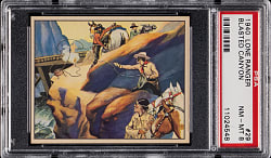 1940 Gum Inc. Lone Ranger #29 Blasted Canyon PSA NM-MT 8 (Population 5, Only 1 Higher)