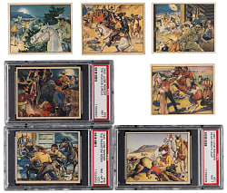 1940 Gum Inc. Lone Ranger Collection (7) with (3) PSA Graded Including (2) PSA NM 7