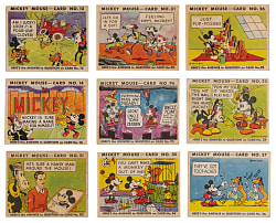 1935 R89 Gum Inc. Mickey Mouse Collection (13) with #96 Last Card