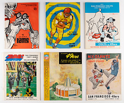 1960-1971 San Francisco 49ers Programs Collection (75+) with 1971 Playoff & Championship Game