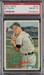 1957 Topps #125 Al Kaline PSA NM-MT 8