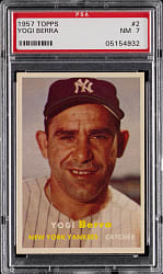 1957 Topps #2 Yogi Berra PSA NM 7