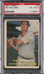 1957 Topps #1 Ted Williams PSA EX-MT 6