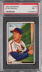 1952 Bowman #196 Stan Musial PSA NM 7
