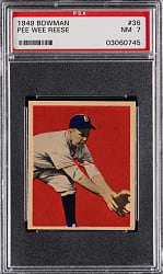 1949 Bowman #36 Pee Wee Reese PSA NM 7