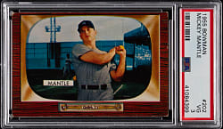 1955 Bowman #202 Mickey Mantle PSA VG 3
