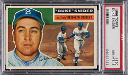 1956 Topps #150 Duke Snider Gray Back PSA NM-MT 8