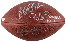 Chicago Bears Legends Multi-Signed Football with Walter Payton, Gale Sayers & Dick Butkus - Full JSA LOA