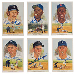 Signed Perez-Steele Celebration Postcard Collection (34) with Aaron, Banks & Hunter