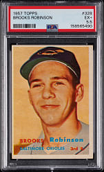 1957 Topps #328 Brooks Robinson Rookie PSA EX+ 5.5