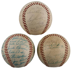 1966-1970 Baltimore Orioles Team-Signed Baseballs (3) - Each with Individual JSA or BAS LOA