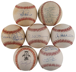 Baltimore Orioles Hall of Famer/Star Signed Baseballs (7) - All Individually Certified
