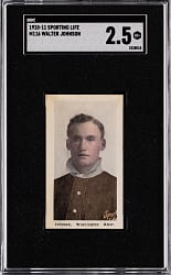 1910 M116 Sporting Life Walter Johnson SGC GOOD+ 2.5
