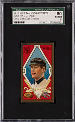 1911 T205 Gold Border Hal Chase Only Left Ear Shows SGC EX/NM 6 - None Higher