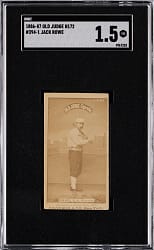1887 N172 Old Judge #394-1 Jack Rowe SGC FAIR 1.5
