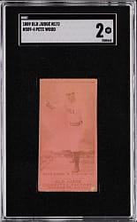 1889 N172 Old Judge #509-4 Pete Wood SGC GOOD 2