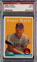 1958 Topps #47 Roger Maris Rookie PSA NM 7