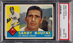1960 Topps #343 Sandy Koufax PSA NM-MT 8
