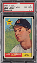 1961 Topps #287 Carl Yastzremski PSA NM-MT 8