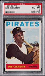 1964 Topps #440 Roberto Clemente PSA NM-MT 8