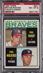 1964 Topps #541 Phil Niekro Rookie PSA NM-MT 8