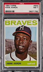1964 Topps #300 Hank Aaron PSA NM 7