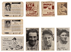 1921-1977 Eclectic Type Card Collection (26) with (10) Hall of Famers & (2) 1963 Sugardale Wieners