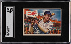 1954 Topps Scoops #41 Babe Ruth SGC VG/EX 4