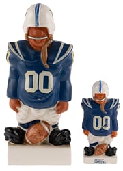 1960s Fred Kail Baltimore Colts Joe Jolter Lineman Statues (2) with 10" & 5" Figures