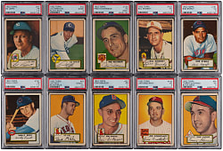1952 Topps PSA Graded Collection (15)