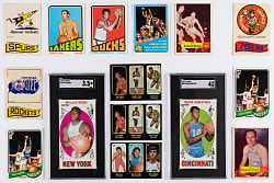 1957-1980 Basketball Singles Collection (113) with Hall of Fame Rookies & (2) SGC Graded Keys