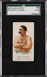 1887 N28 Allen & Ginter World's Champions John L. Sullivan SGC POOR 1