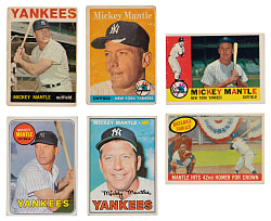 1958-1969 Topps Mickey Mantle Group (6)